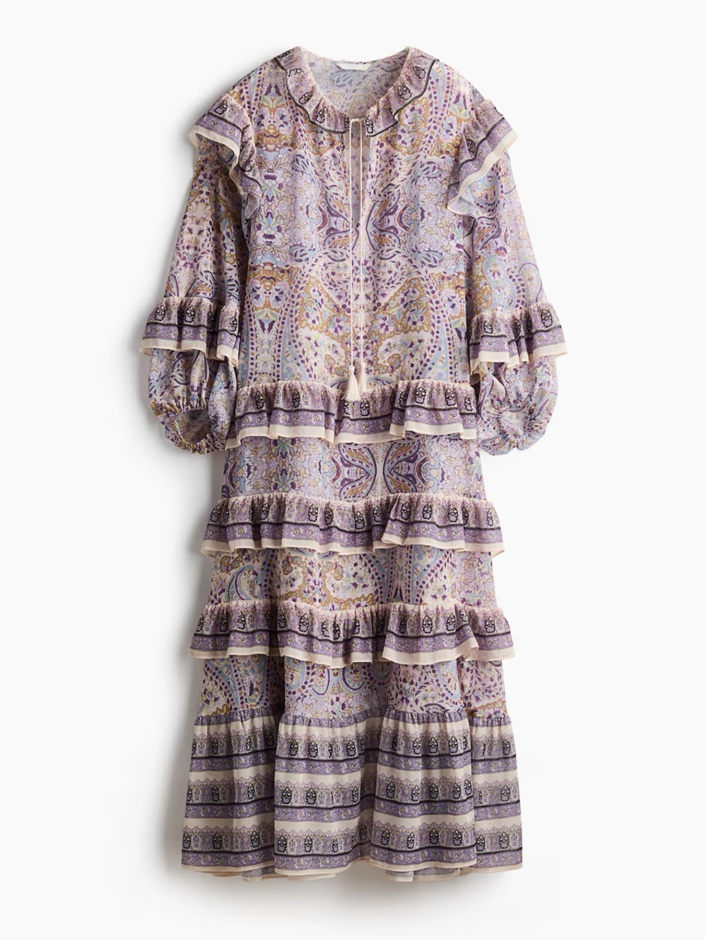 NWT H&M LIGHT BEIGE
FLOUNCED TUNIC DRESS SIZE M - Picture 6 of 7